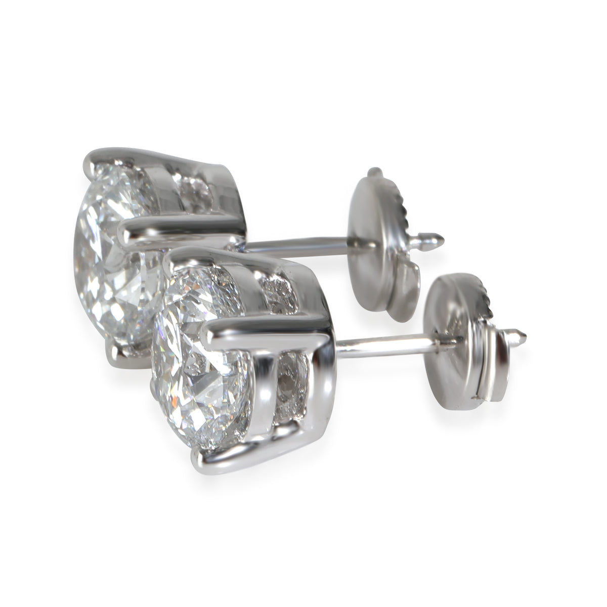 Lab-Grown Diamond Earrings in 18K White Gold 4 CTW