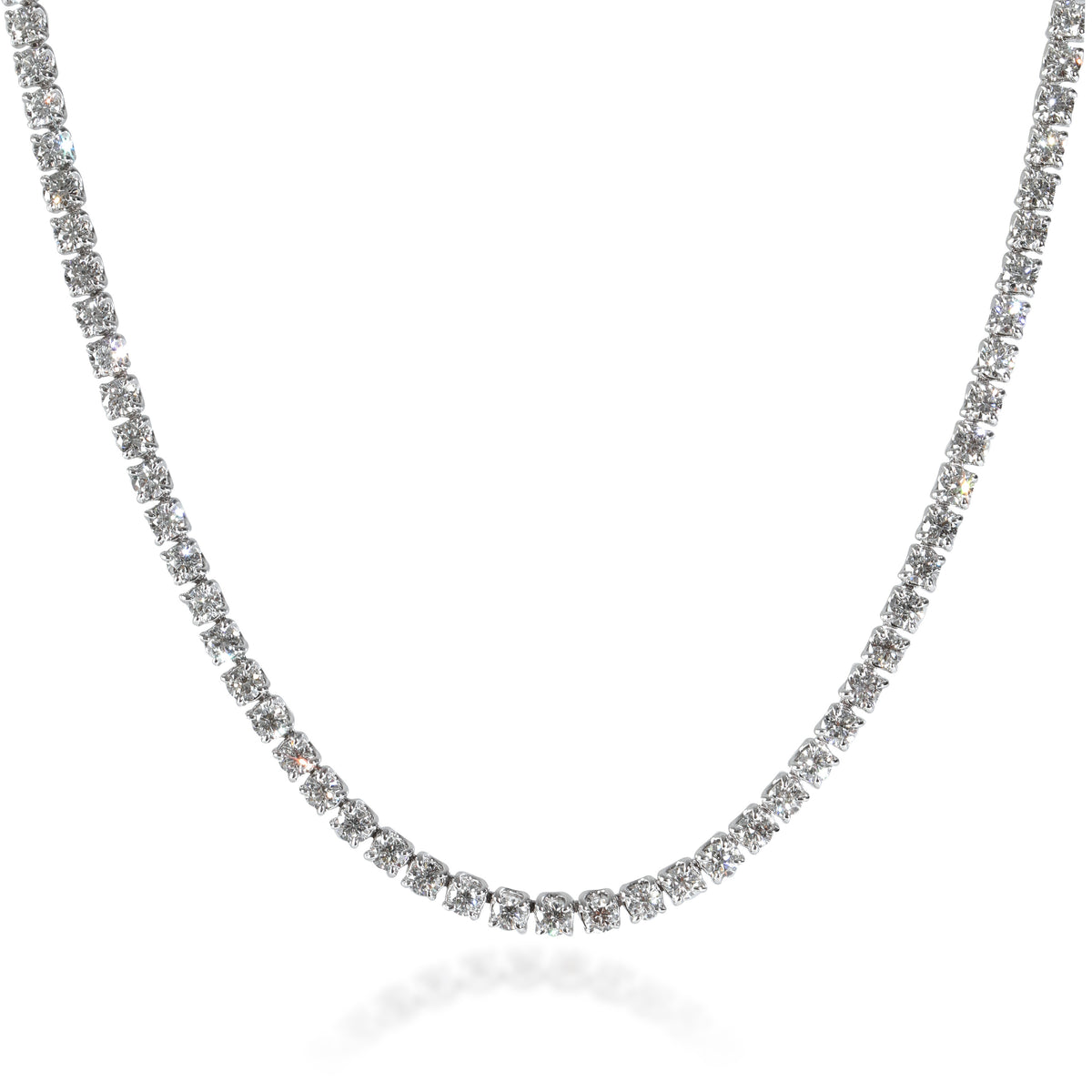 Lab-Grown Diamond Necklace in 18K White Gold 7.11 CTW