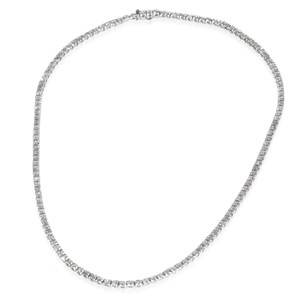 Lab-Grown Diamond Necklace in 18K White Gold 7.11 CTW