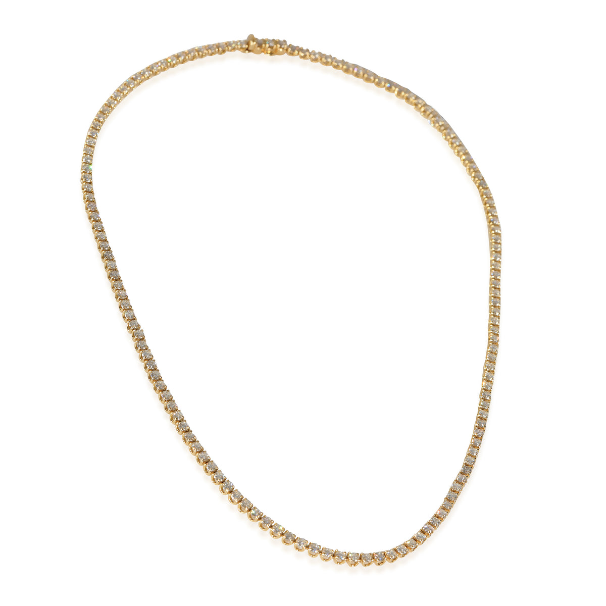 Lab-Grown Diamond Necklace in 18K Yellow Gold 7.11 CTW