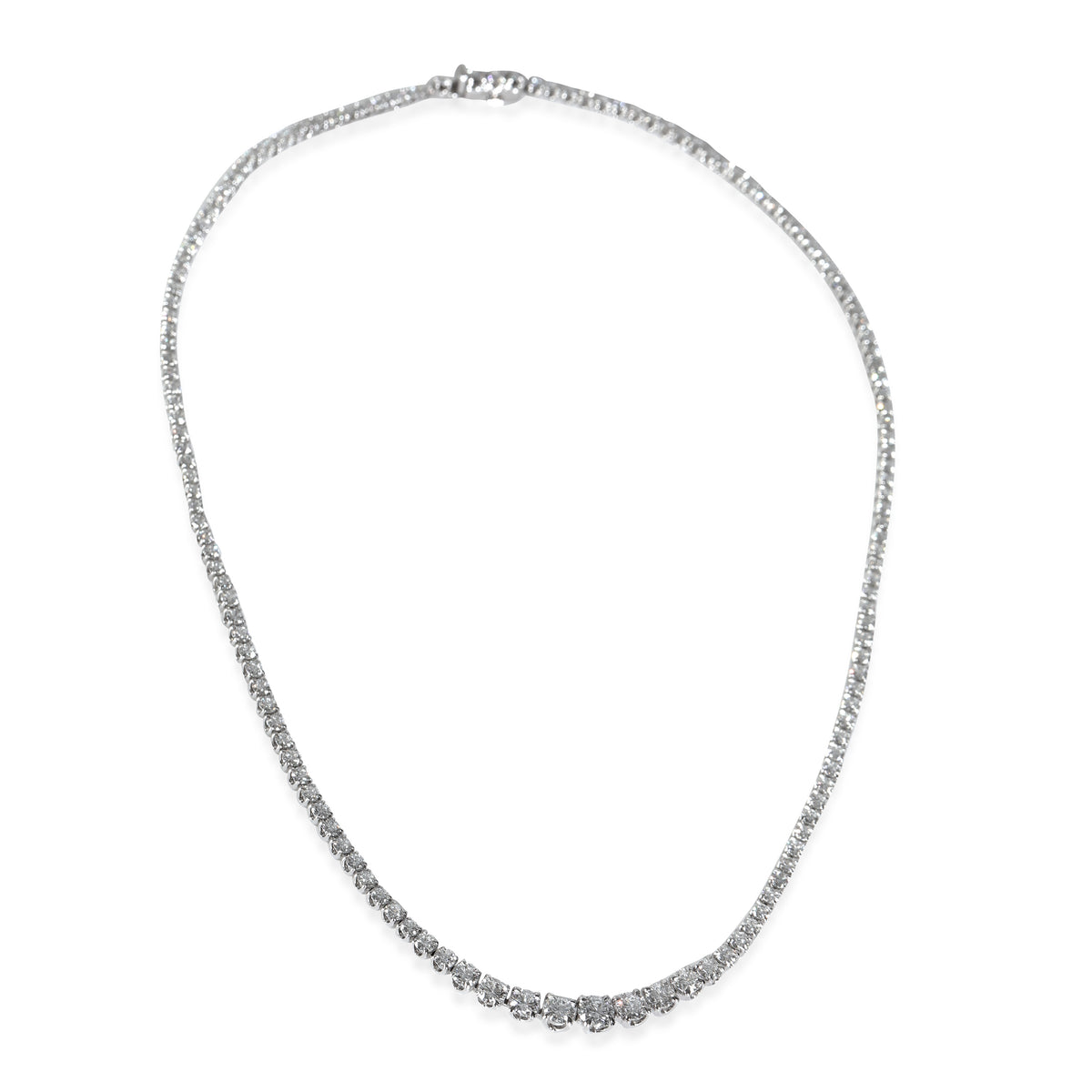 Lab-Grown Diamond Necklace in 14K White Gold 11.03 CTW