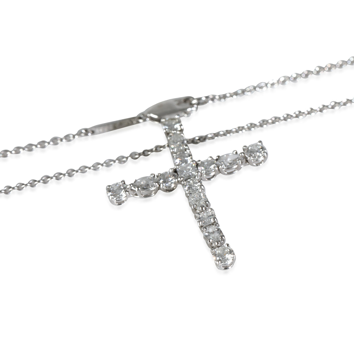 Symbols Cross Diamond Pendant in  Platinum 1.5 CTW