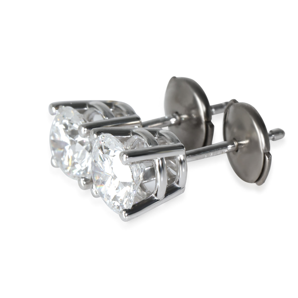 Lab-Grown Diamond Earrings in 18K White Gold 1.5 CTW