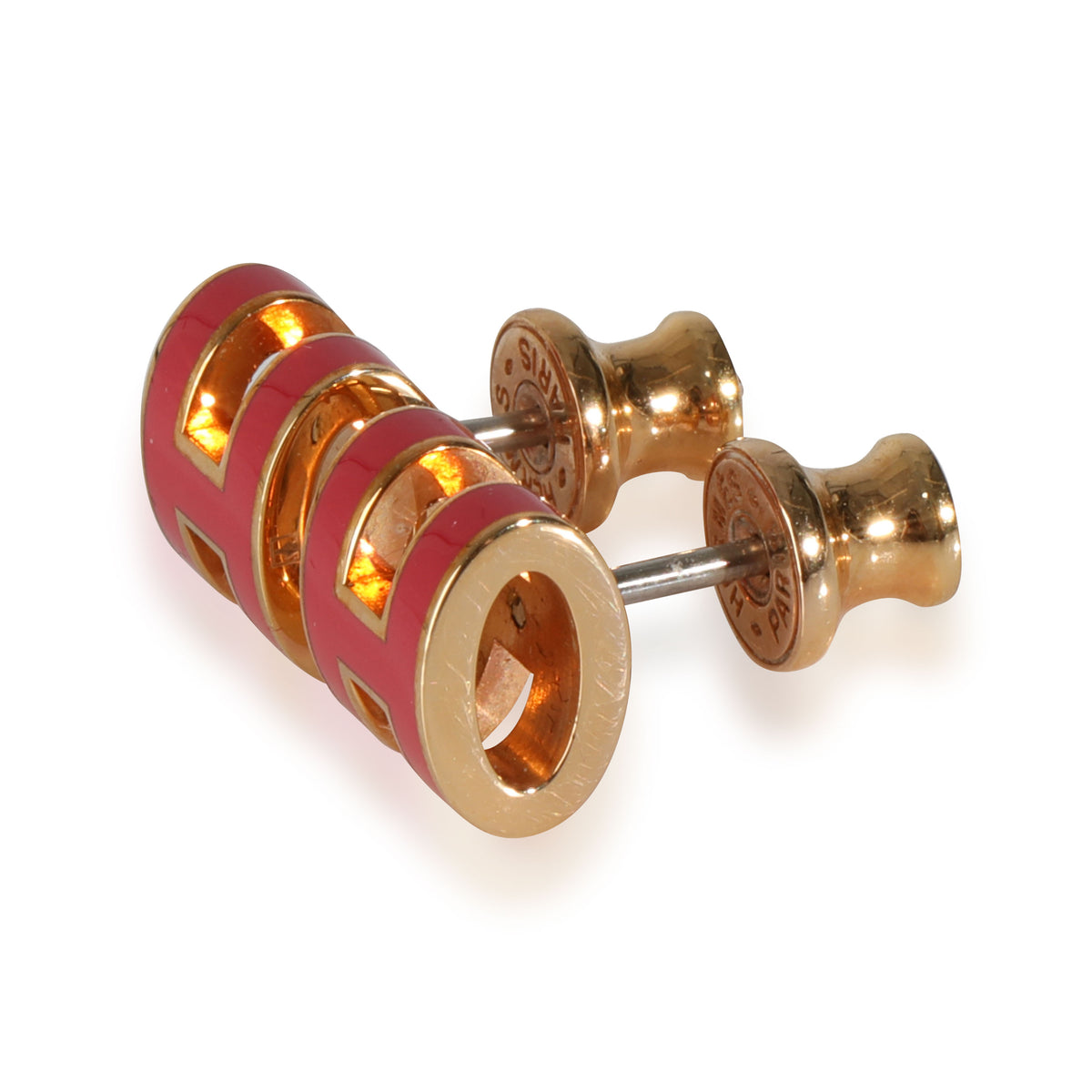 Gold-Plated Mini Pop H Earrings