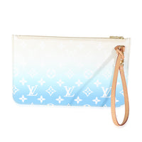 Blue By The Pool Monogram Canvas Neverfull Pouch