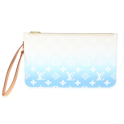 Blue By The Pool Monogram Canvas Neverfull Pouch