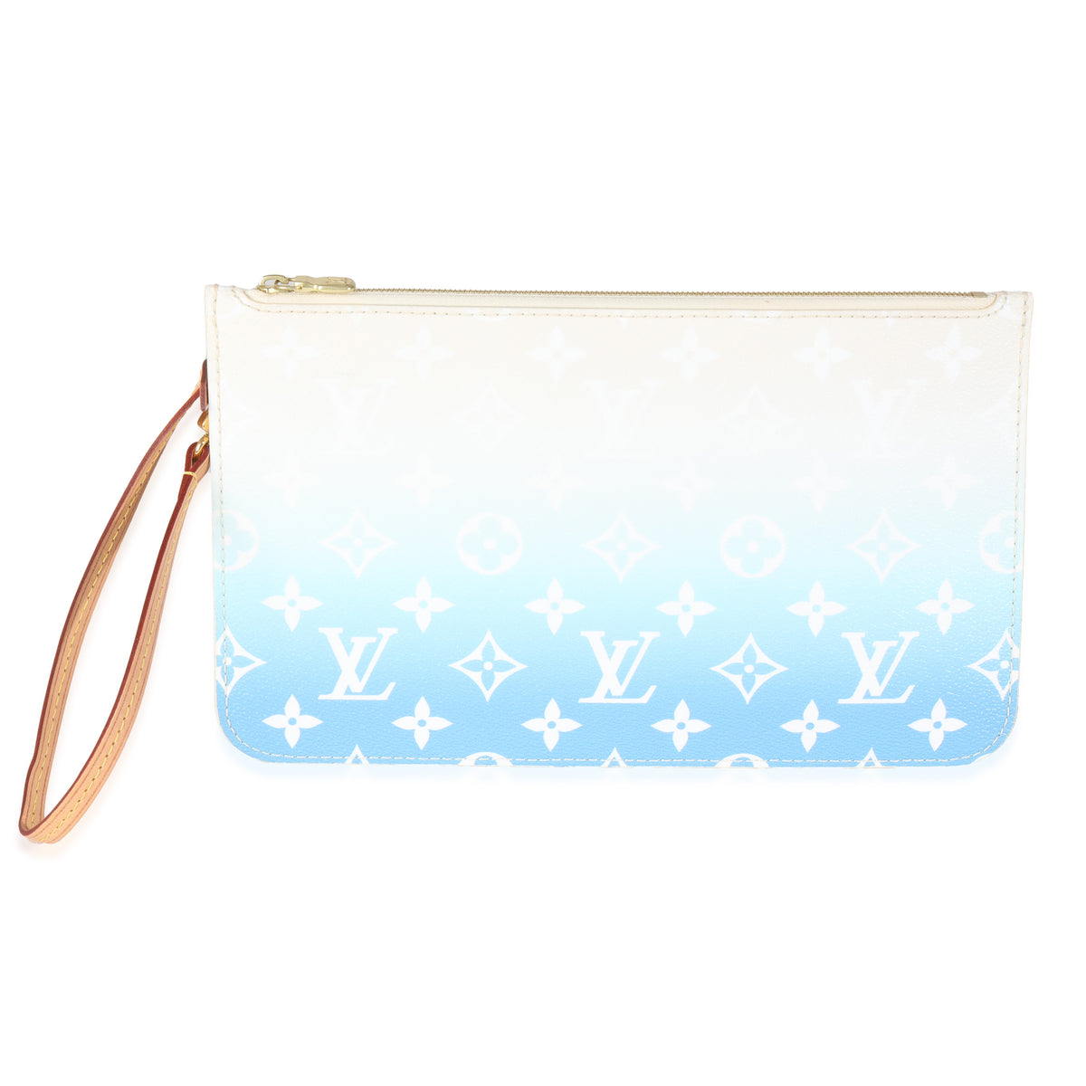 Blue By The Pool Monogram Canvas Neverfull Pouch