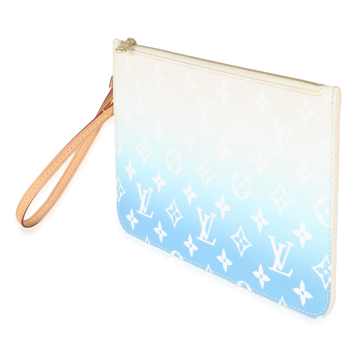 Blue By The Pool Monogram Canvas Neverfull Pouch