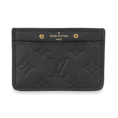 Black Monogram Empreinte Credit Card Holder