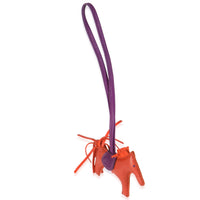 Poppy Cornaline Violet Milo Lambskin Grigri Rodeo PM Bag Charm