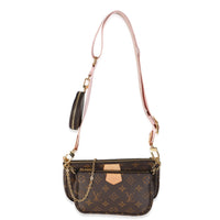 Rose Clair Monogram Canvas Multi Pochette Accessoires