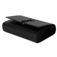 Black Grain De Poudre Medium Kate Chain Bag