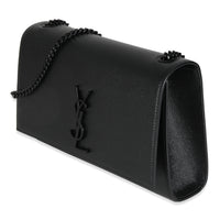 Black Grain De Poudre Medium Kate Chain Bag