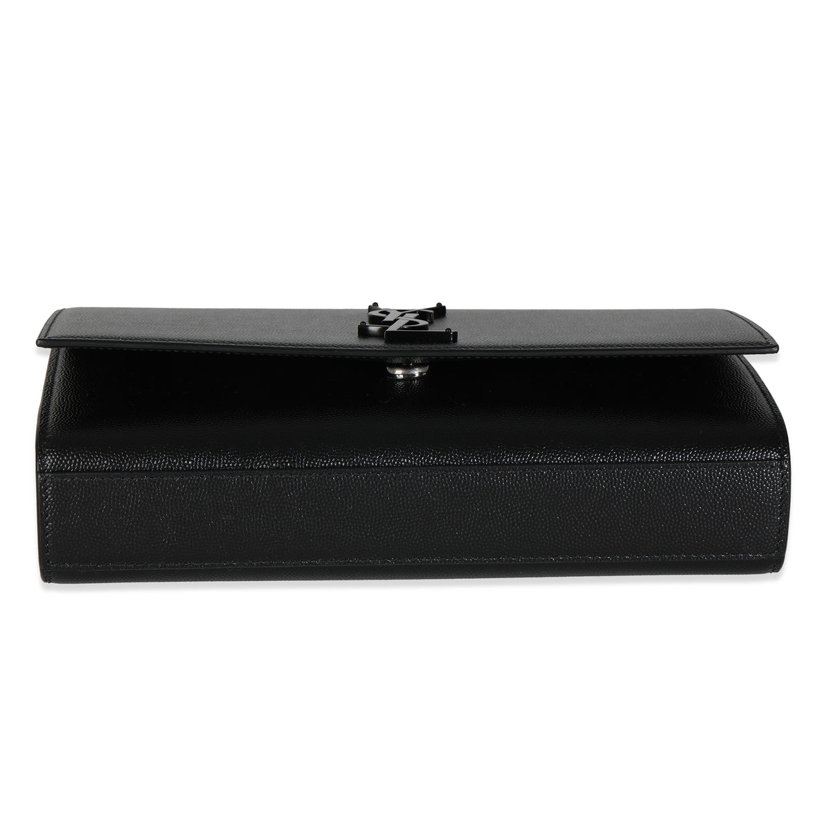 Black Grain De Poudre Medium Kate Chain Bag