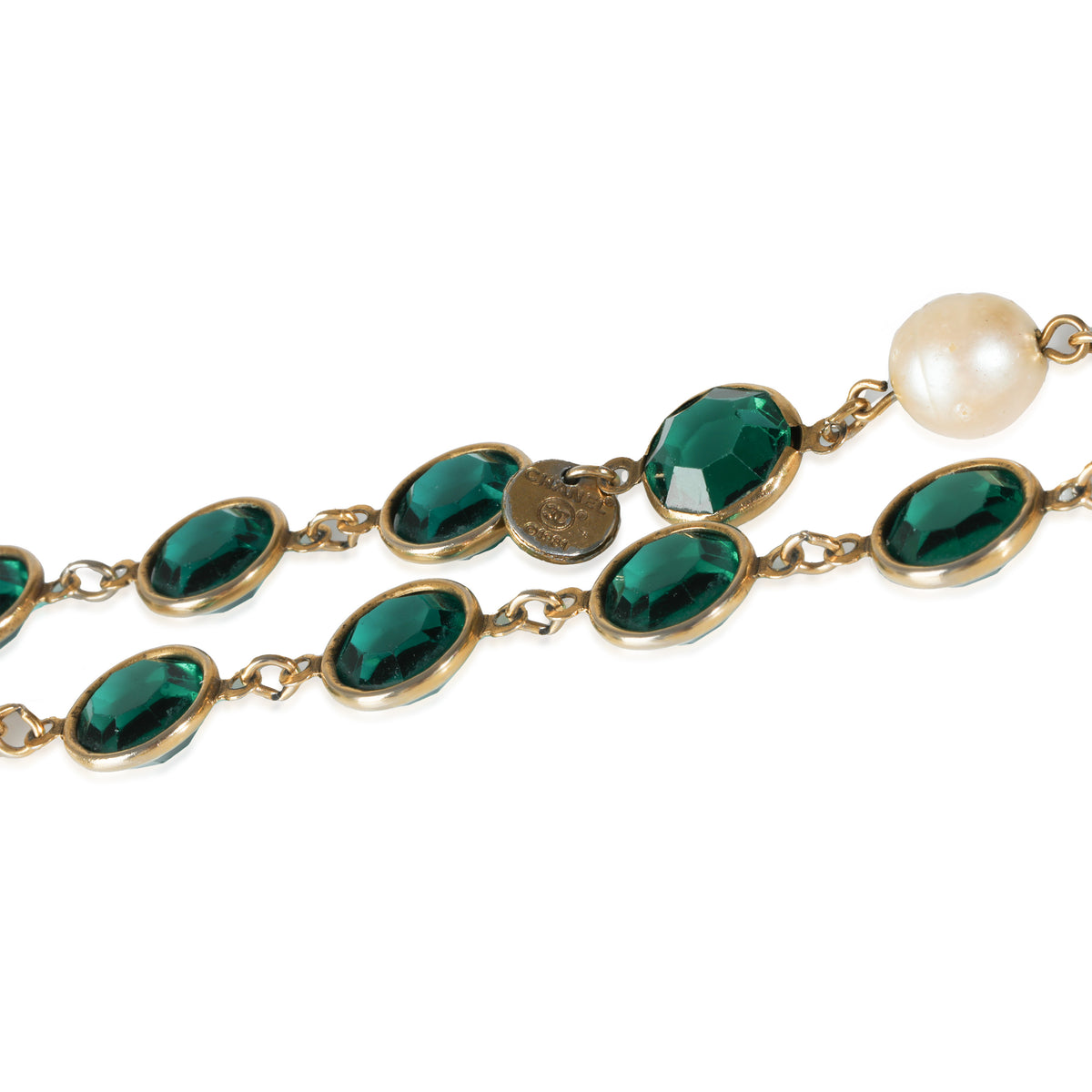 Gold-Plated Vintage 1981 Gripoix & Faux Pearl Necklace