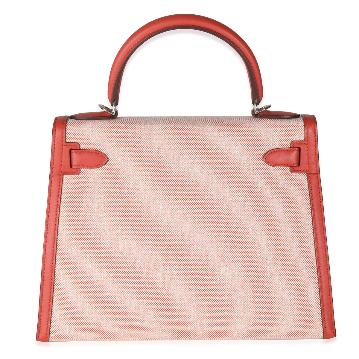 Ecru Brique Terre Battue Toile Quadrille Swift Sellier Kelly 28 PHW