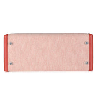 Ecru Brique Terre Battue Toile Quadrille Swift Sellier Kelly 28 PHW