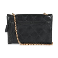 Vintage Black Quilted Lambskin Mini CC Clutch