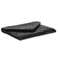 Vintage Black Quilted Lambskin Mini CC Clutch