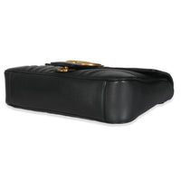 Black Matelasse Calfskin Large GG Marmont Shoulder Bag