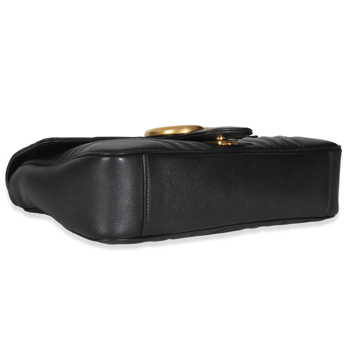 Black Matelasse Calfskin Large GG Marmont Shoulder Bag