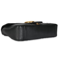 Black Matelasse Calfskin Large GG Marmont Shoulder Bag