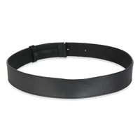 Black Smooth Calfskin Pearly GG Marmont Belt 95/38