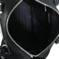 Black Re-Nylon Re-Edition 2005 Top Handle Crossbody Bag