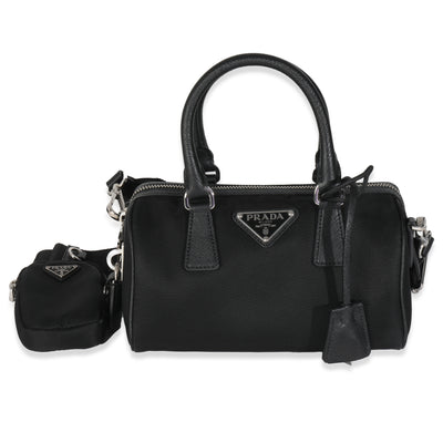 Black Re-Nylon Re-Edition 2005 Top Handle Crossbody Bag