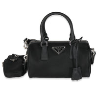Black Re-Nylon Re-Edition 2005 Top Handle Crossbody Bag