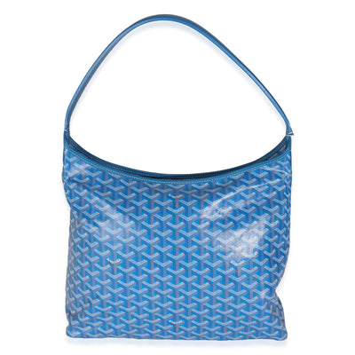 Blue Goyardine Canvas Boheme Hobo