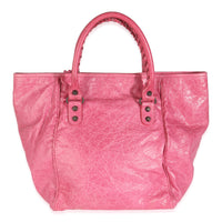 Pink Agneau Classic Hardware S Sunday Tote