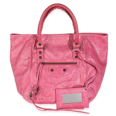 Pink Agneau Classic Hardware S Sunday Tote