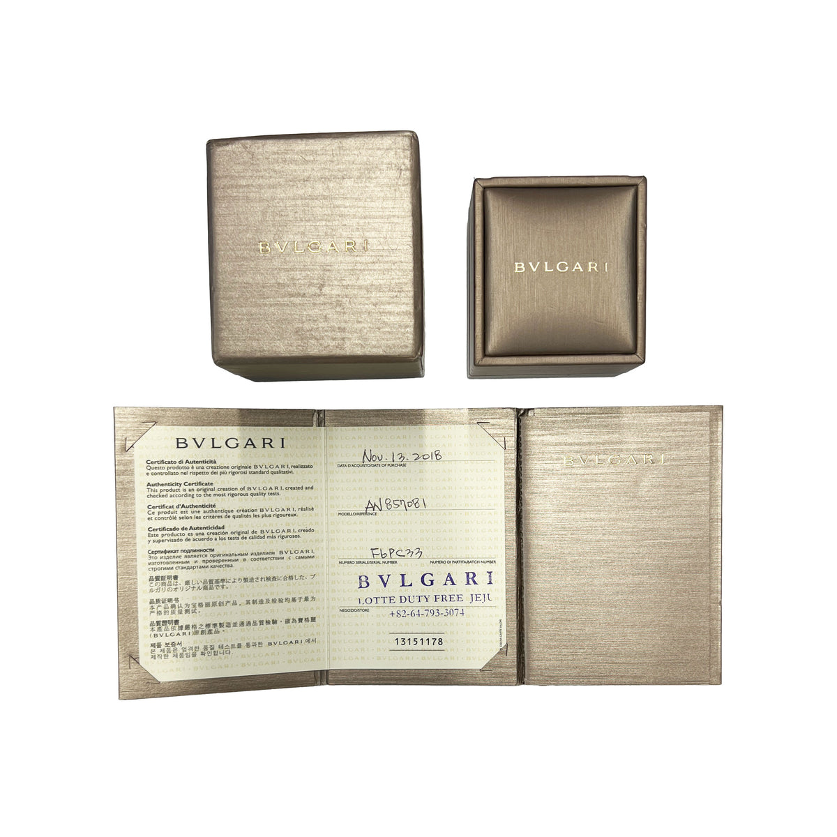 Rose Gold Mother Of Pearl and Diamond Serpenti Viper Ring