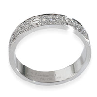 White Gold Diamond Small Model Love Ring