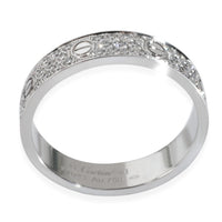 White Gold Diamond Small Model Love Ring