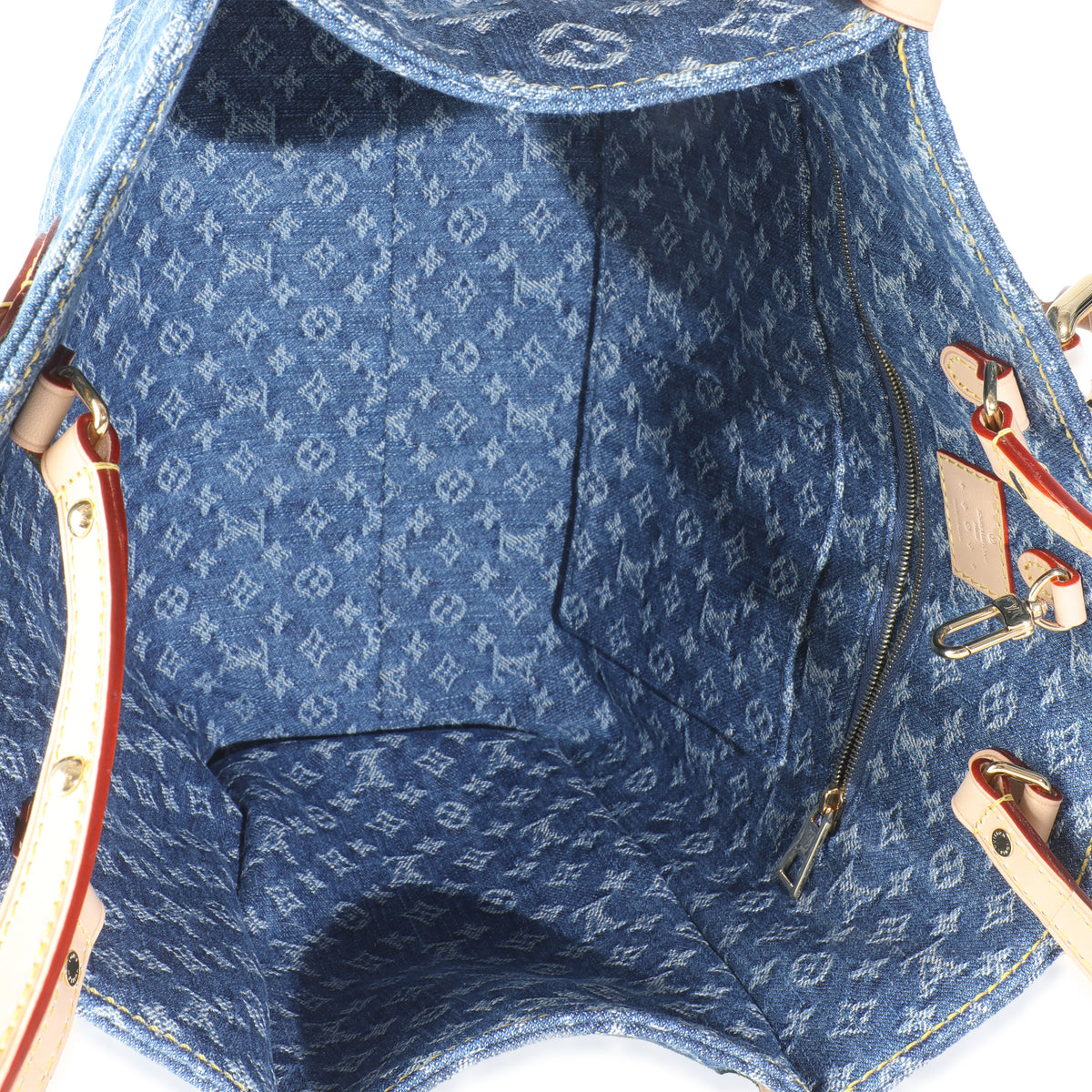 Blue Monogram Denim Onthego MM