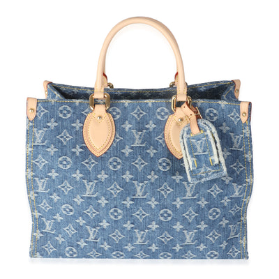 Blue Monogram Denim Onthego MM