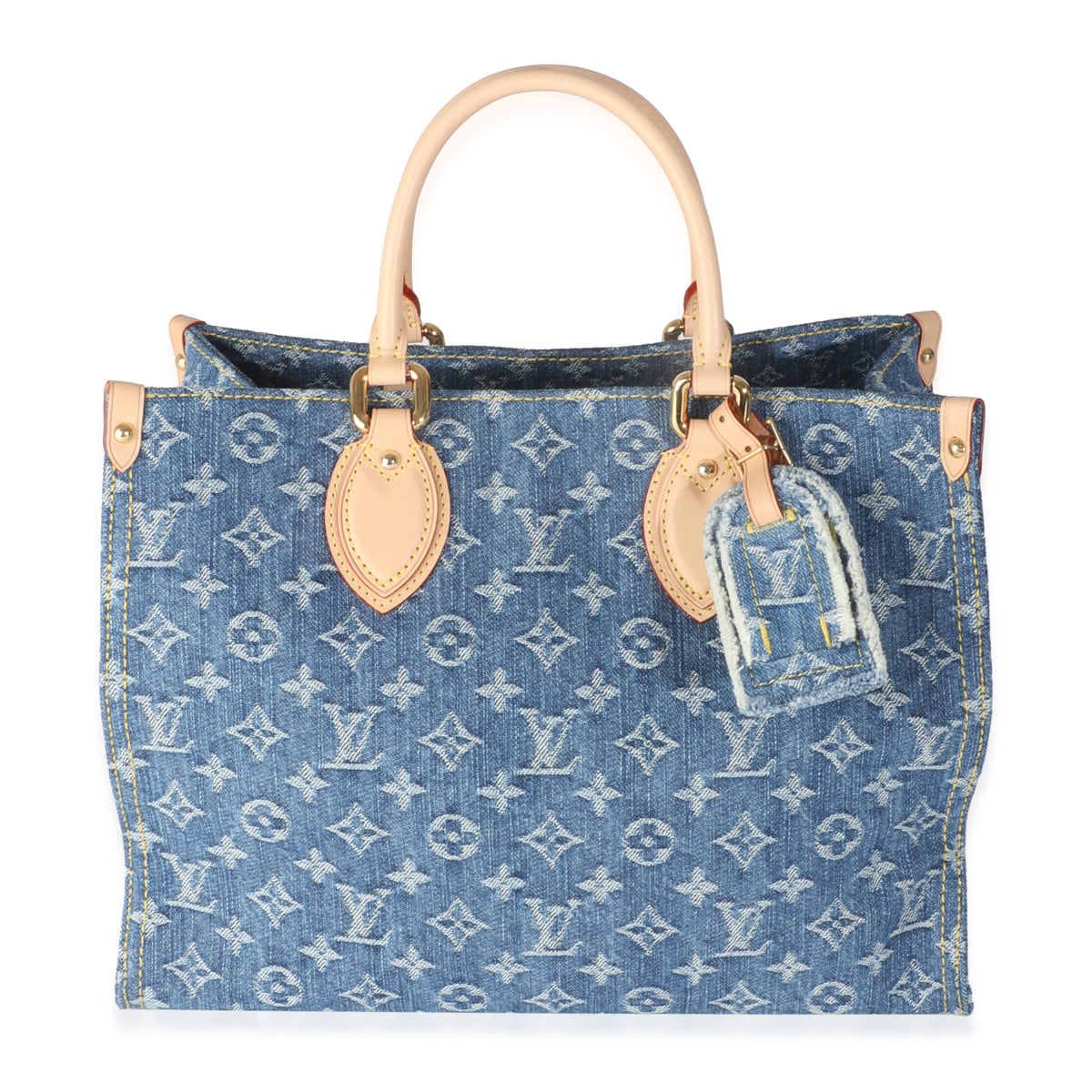 Blue Monogram Denim Onthego MM