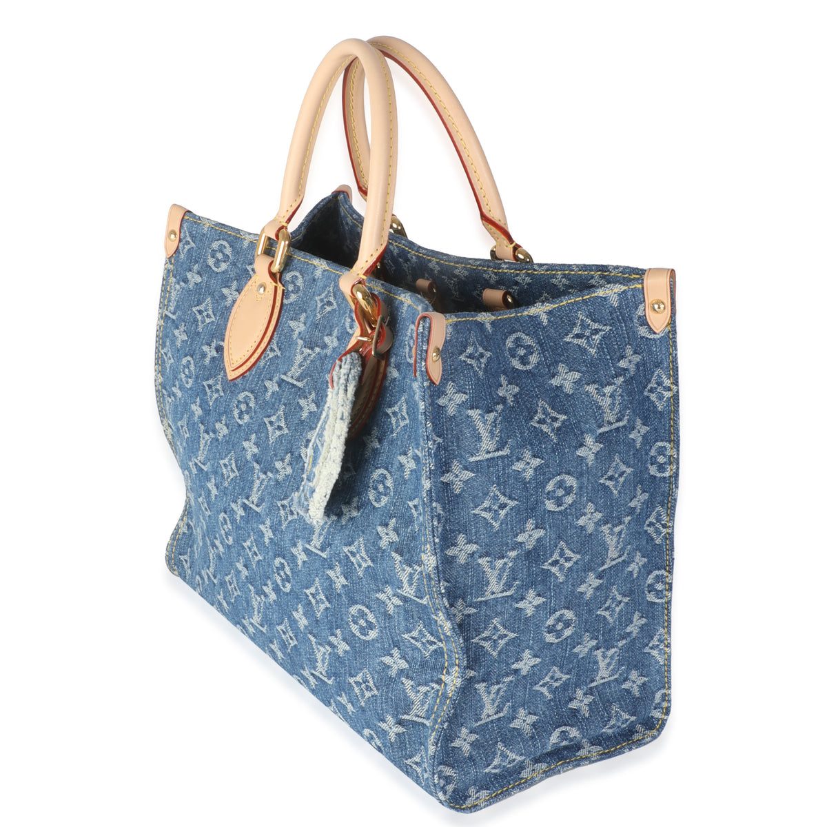 Blue Monogram Denim Onthego MM