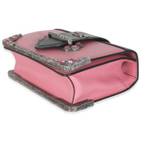 Pink Calfskin Embellished Small Cahier Bag