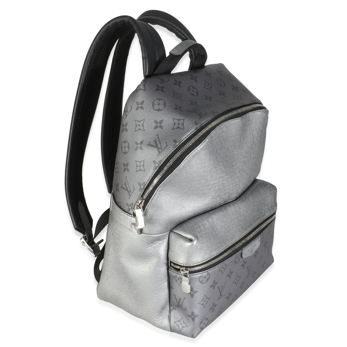Silver Monogram Canvas Discovery Backpack