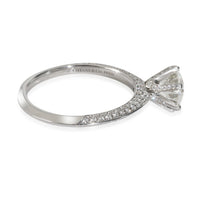 1.44 ct Diamond Pave Tiffany Setting Engagement Ring