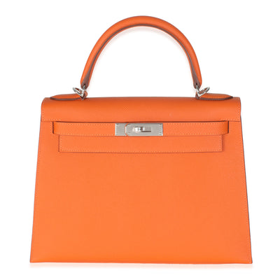 Orange Epsom Sellier Kelly 28 PHW