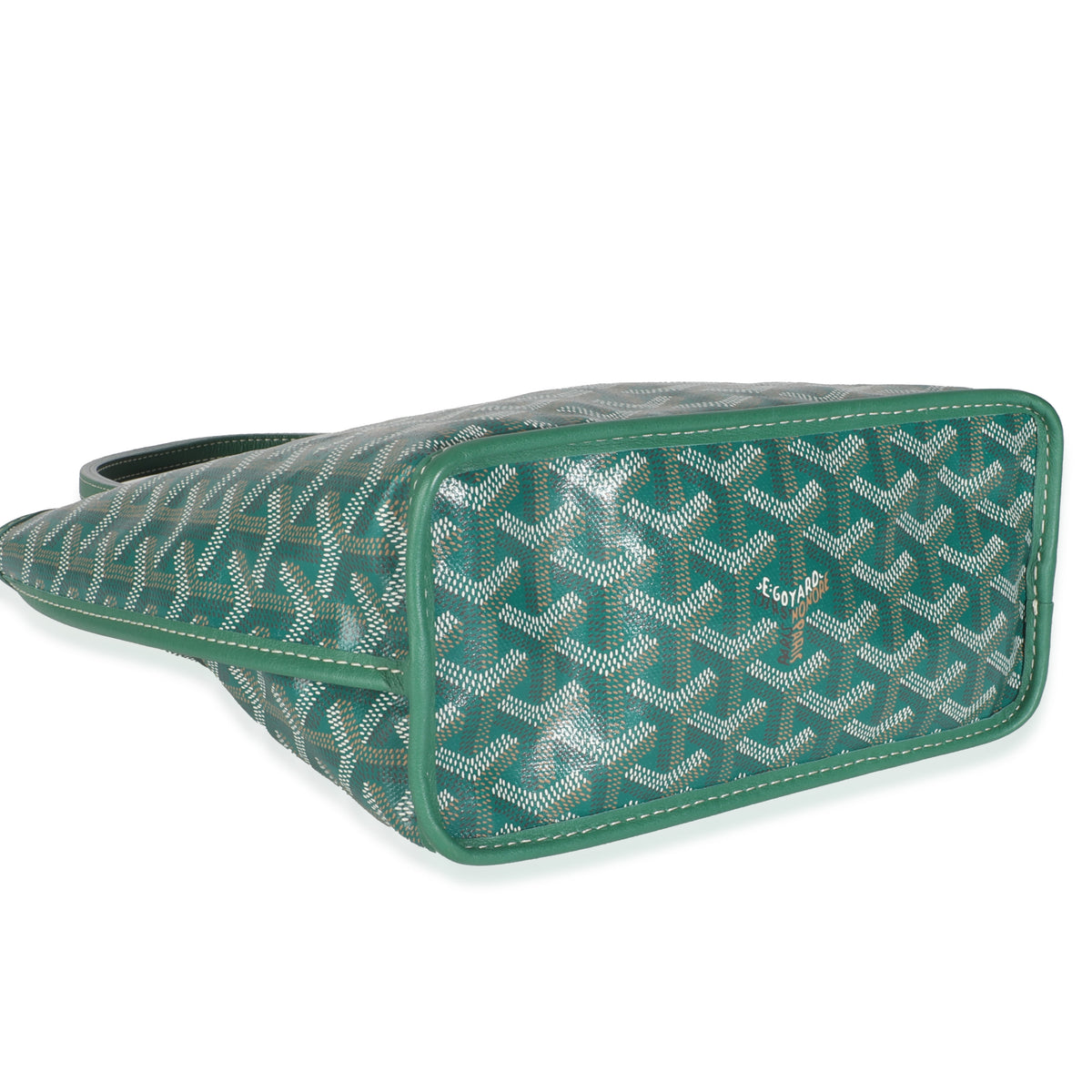 Green Goyardine Canvas Mini Anjou