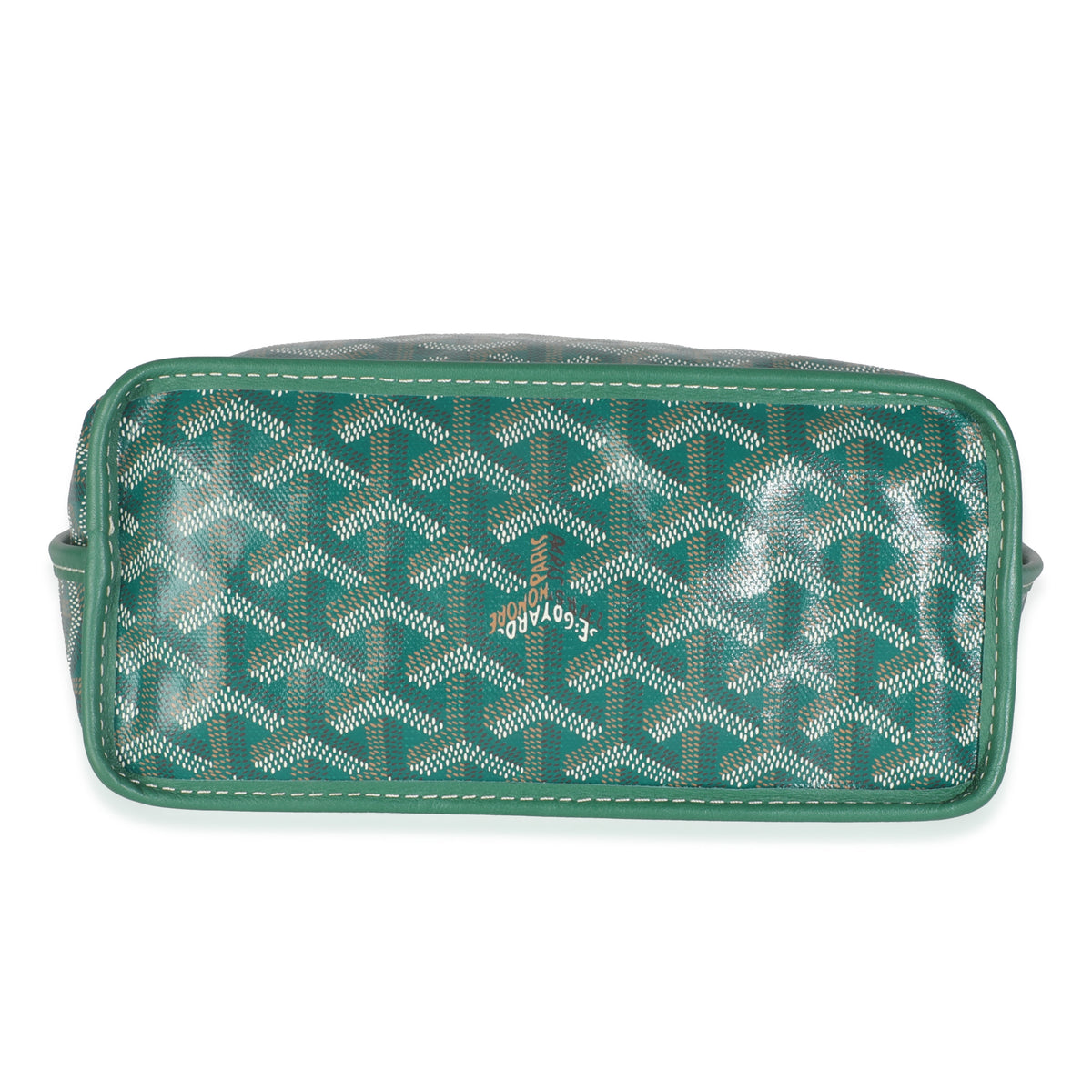 Green Goyardine Canvas Mini Anjou