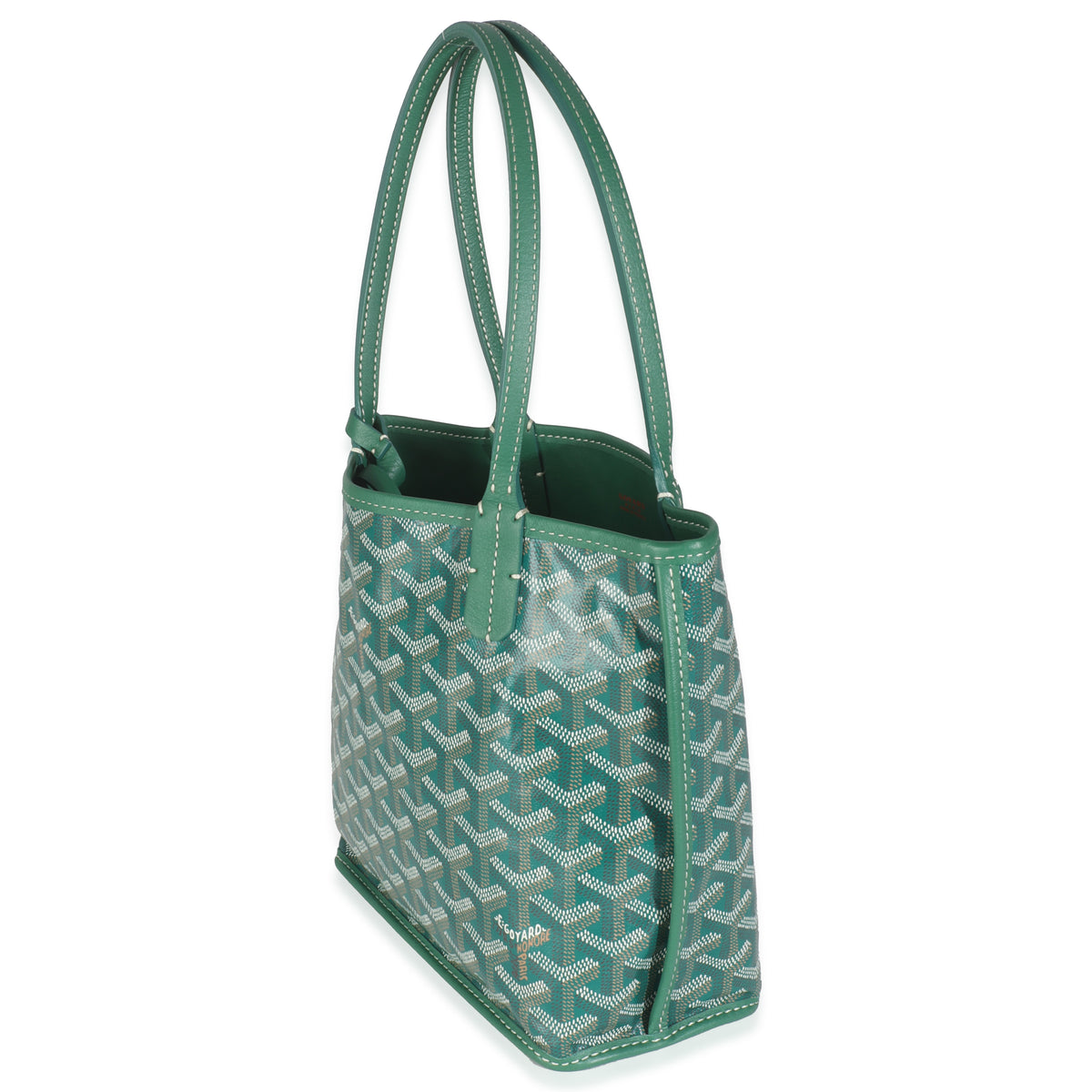 Green Goyardine Canvas Mini Anjou