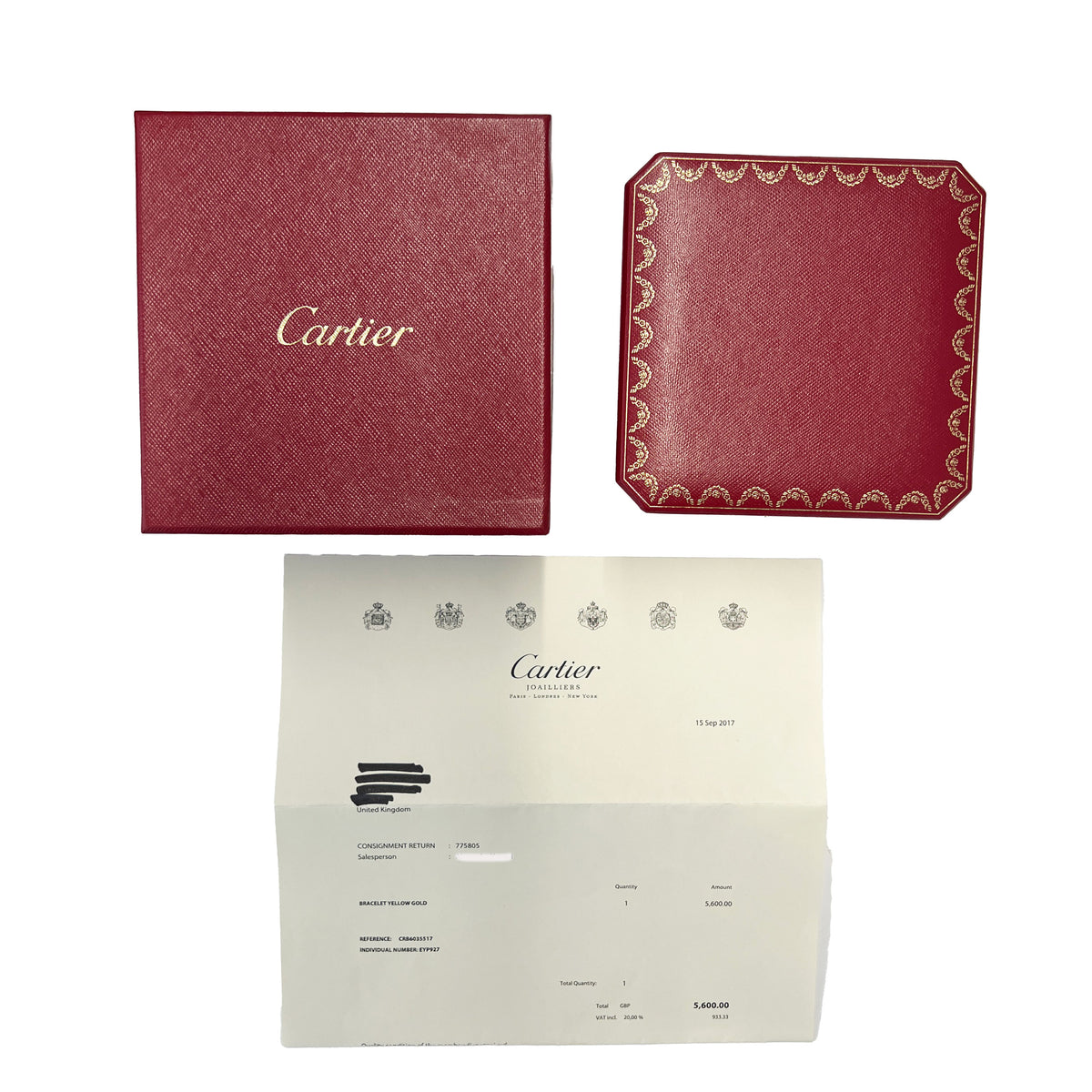 Yellow Gold  Love Bracelet