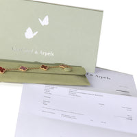 Yellow Gold Carnelian Vintage Alhambra Bracelet