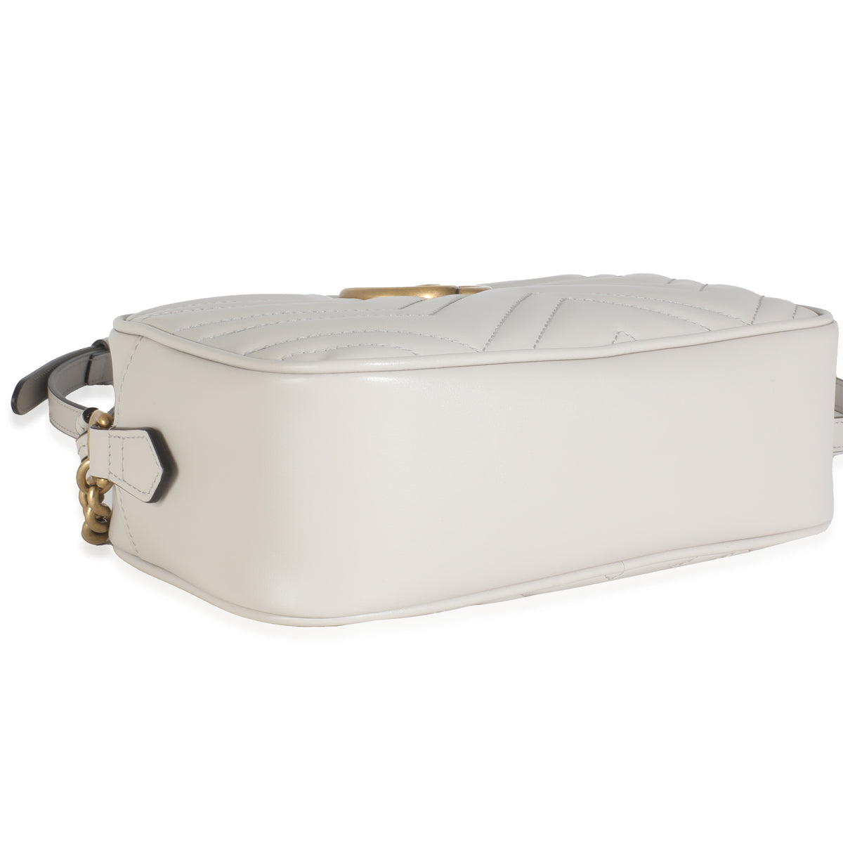 Light Grey Matelasse Calfskin Small GG Marmont